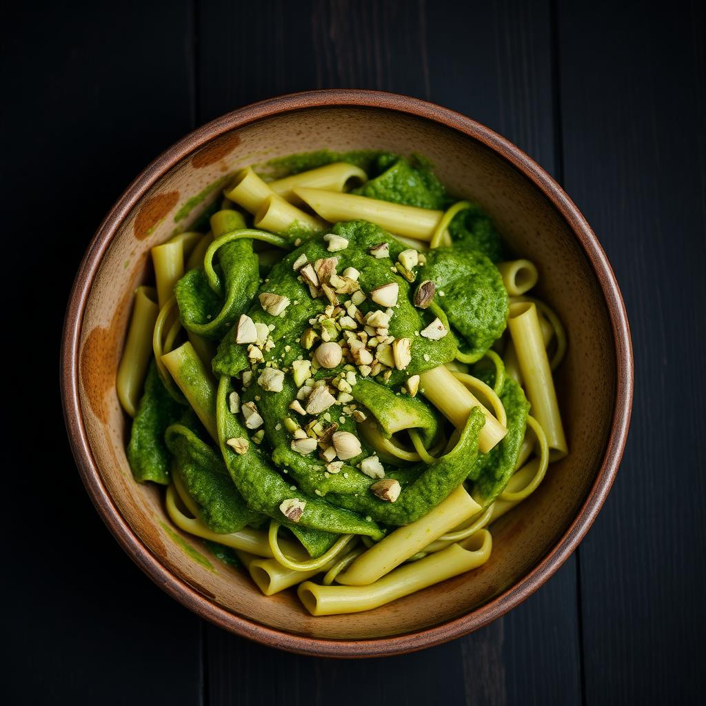Pistachio Pesto Rigatoni
